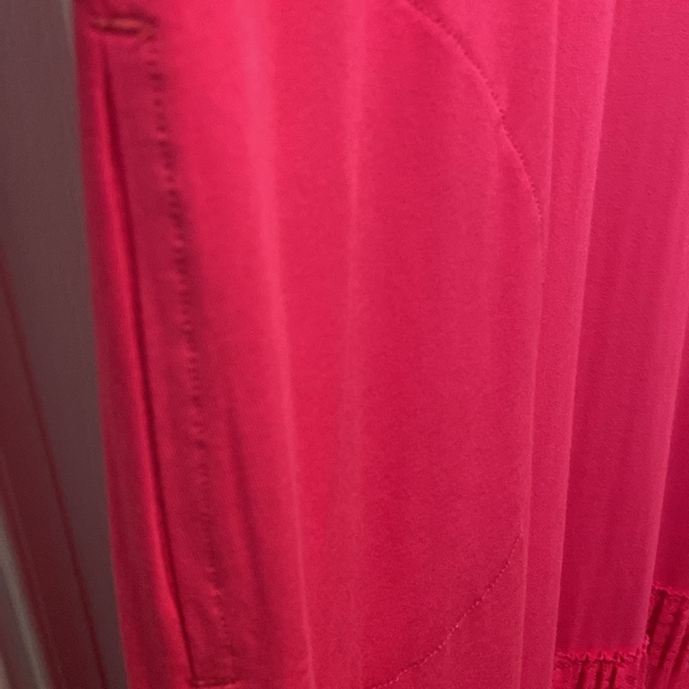 LOGO by Lori Goldstein Rayon 230 Dress Broomstick Lace Wild Berry Small Petite - Picture 6 of 15